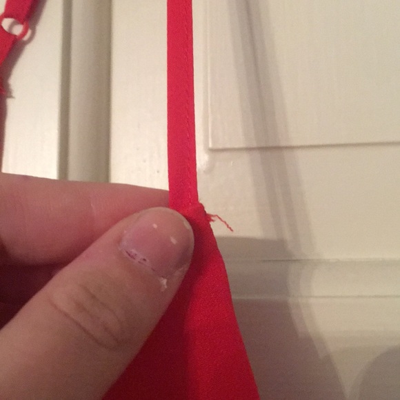 Coral/ reddish j crew racer back tank - Picture 3 of 5